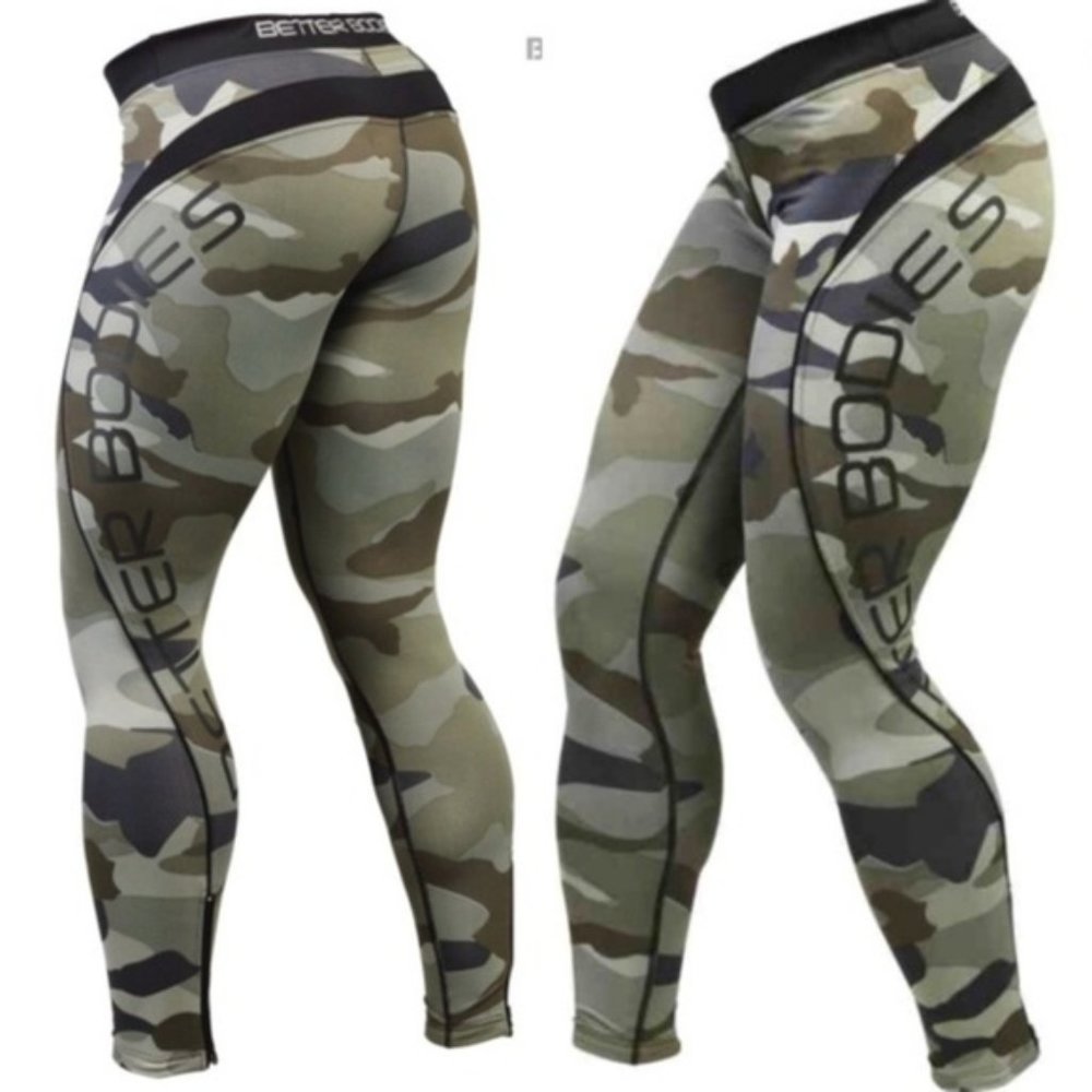 Better Bodies Green Camo Tights